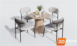 Dining Table Set Skp Files